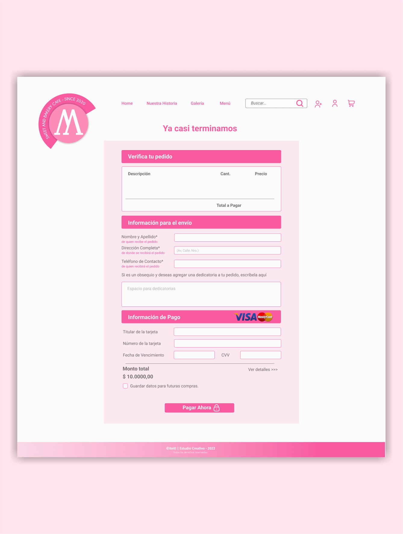 Pastelería | Proyecto de Katherine